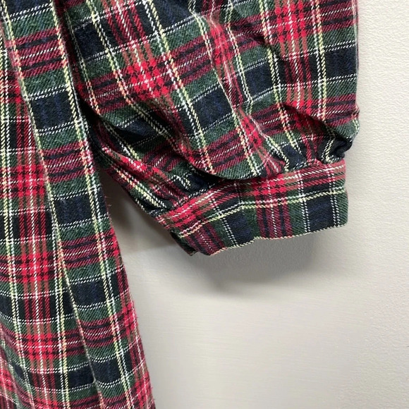 Erika Taylor Intimates Flannel Plaid Full Length Long Nightgown - Picture 4 of 14